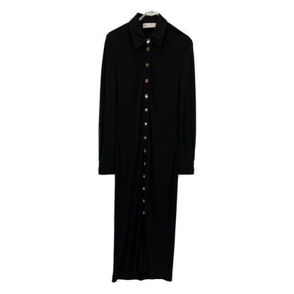 Tory Burch トリーバーチ 153883 23年 ﾌﾞﾗｯｸ 金ﾎﾞﾀﾝ ﾜﾝﾋﾟｰｽ ワンピース 4