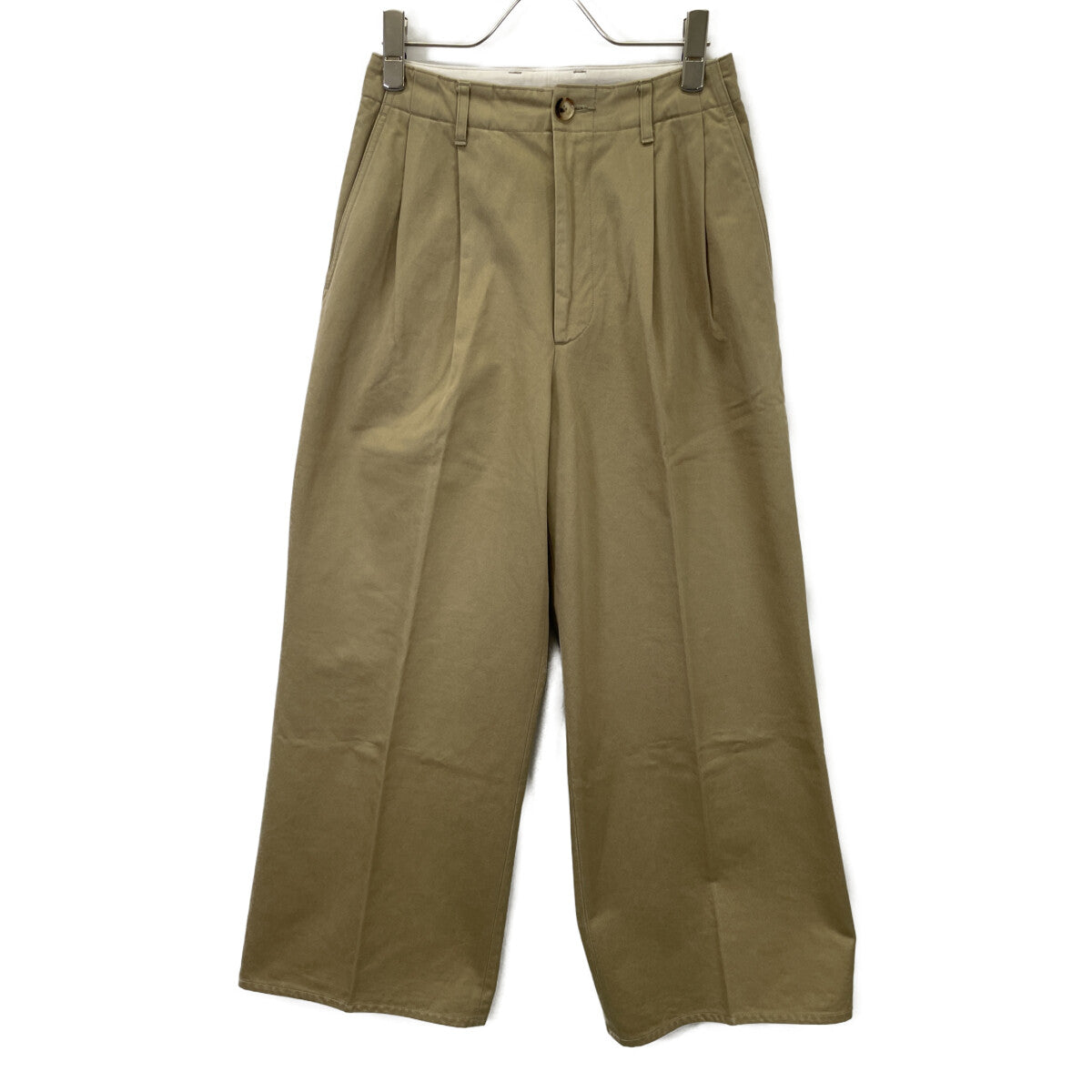 AURALEE オーラリー A20AP02CN WASHED FINX CHINO WIDE TUCK PANTS チノ ワイド タックパンツ/ ボトムス O