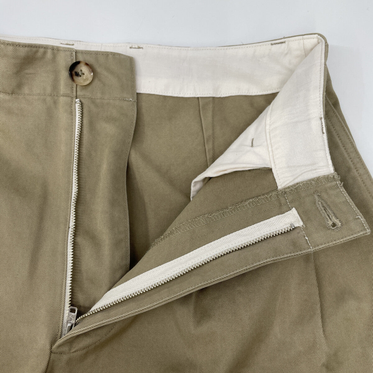 AURALEE オーラリー A20AP02CN WASHED FINX CHINO WIDE TUCK PANTS チノ ワイド タックパンツ/ ボトムス O