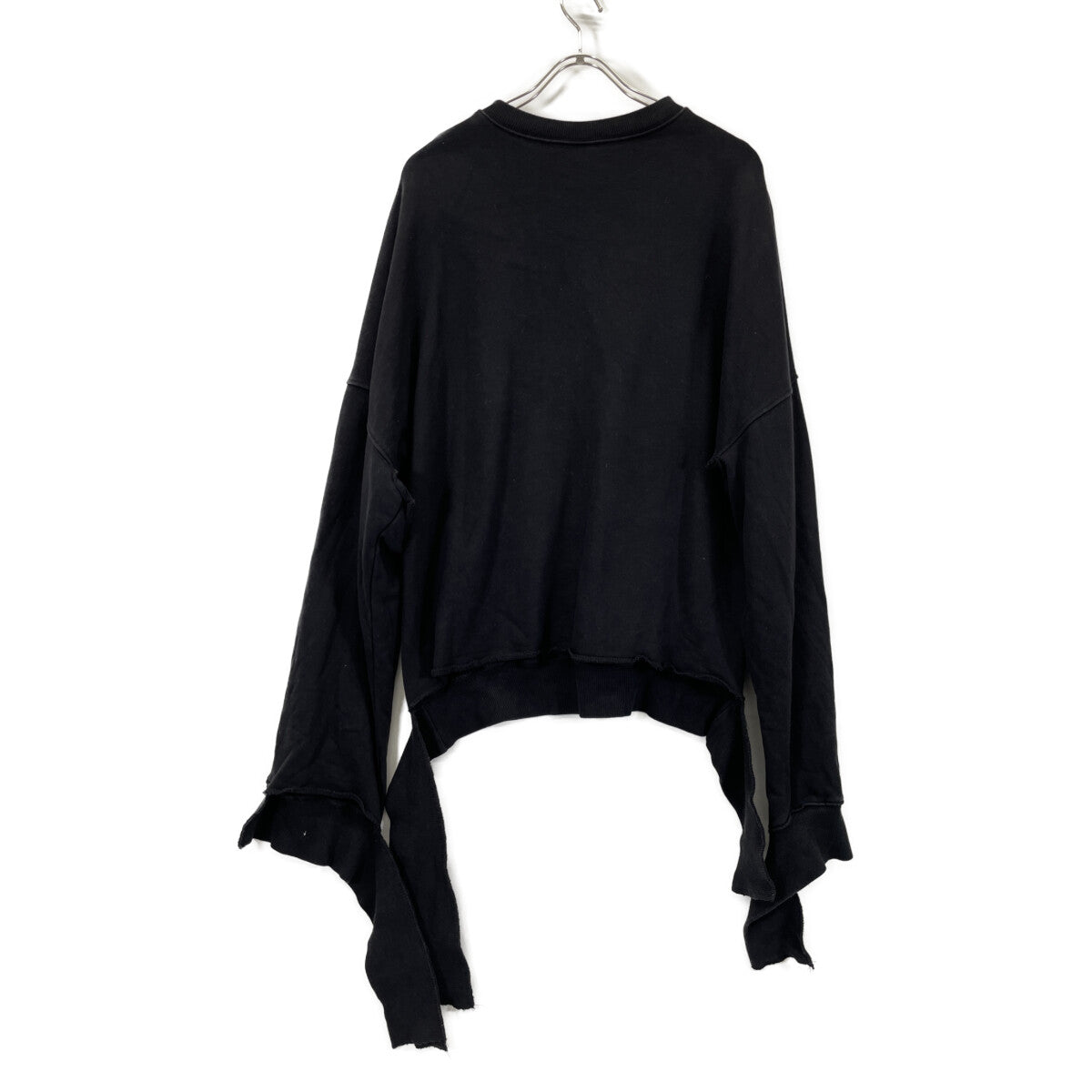 VETEMENTS ヴェトモン 【×Champion】ﾌﾞﾗｯｸ CUTOUT NECKLINE SWEAT SHIRT トップス S