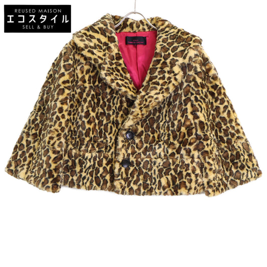 tricotCOMMEdesGARCONS トリココムデギャルソン レオパード フェイクファー ジャケット M
