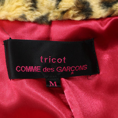 tricotCOMMEdesGARCONS トリココムデギャルソン レオパード フェイクファー ジャケット M