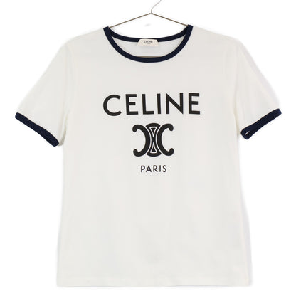 CELINE セリーヌ 【国内正規】2X872671Q トリオンフプリント 半袖Tシャツ/ トップス S