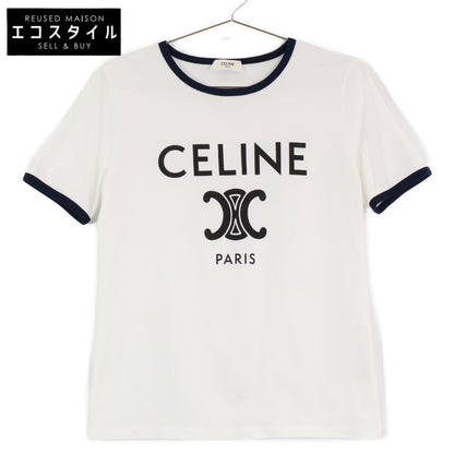 CELINE セリーヌ 【国内正規】2X872671Q トリオンフプリント 半袖Tシャツ/ トップス S