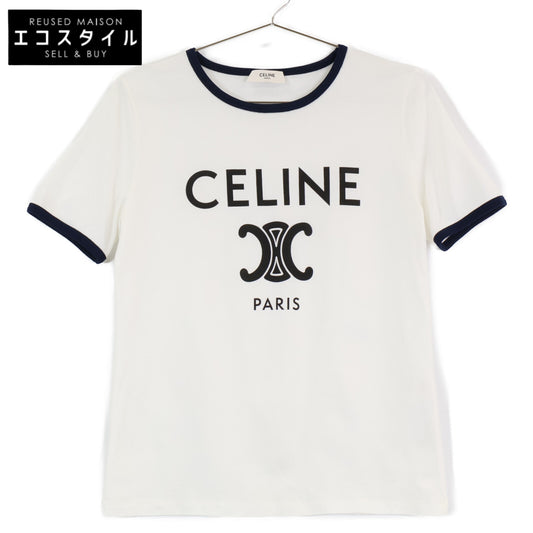CELINE セリーヌ 【国内正規】2X872671Q トリオンフプリント 半袖Tシャツ/ トップス S