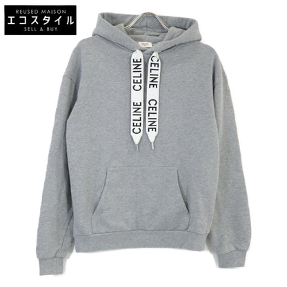 CELINE セリーヌ 2Y468670Q ｸﾞﾚｰ ﾌﾟﾙｵｰﾊﾞｰ ﾌｰﾃﾞｨｰ トップス XS