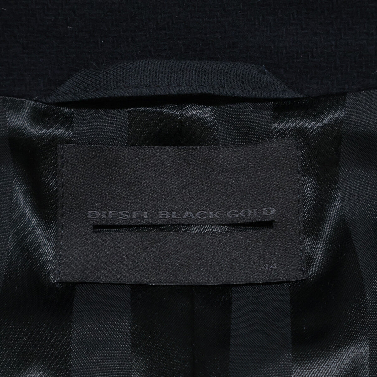 DIESEL BlackGold ディーゼルブラックゴールド ﾈｲﾋﾞｰ ｺｯﾄﾝ ﾁｪｽﾀｰｺｰﾄ コート 44