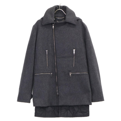 DIESEL BlackGold ディーゼルブラックゴールド ウール ジップアップフーディ―コート コート 46