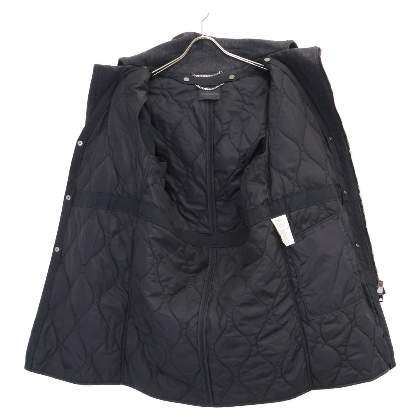 DIESEL BlackGold ディーゼルブラックゴールド ウール ジップアップフーディ―コート コート 46