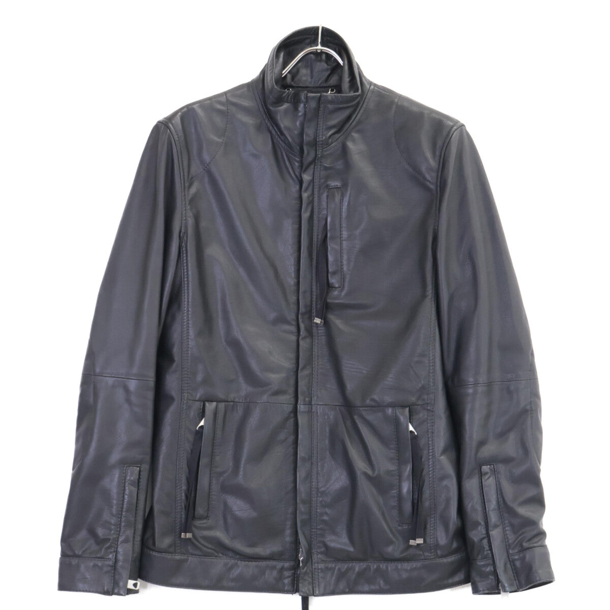 DIESEL BlackGold ディーゼルブラックゴールド ﾌﾞﾗｯｸ ﾚｻﾞｰ ｼﾝｸﾞﾙｼﾞｬｹｯﾄ ジャケット 表記なし