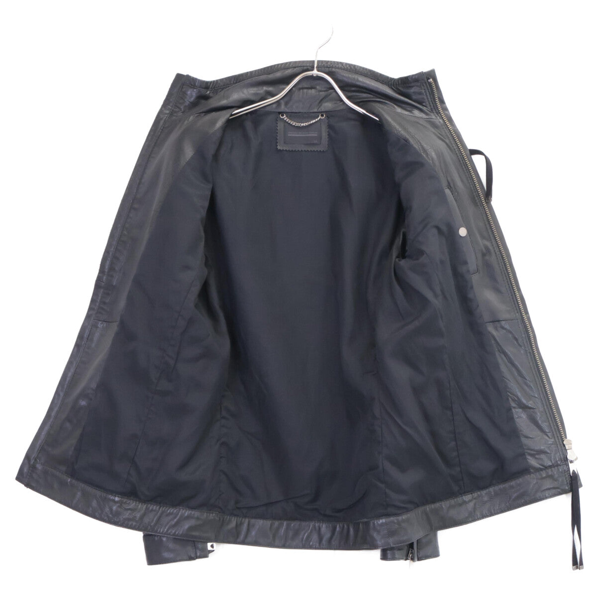 DIESEL BlackGold ディーゼルブラックゴールド ﾌﾞﾗｯｸ ﾚｻﾞｰ ｼﾝｸﾞﾙｼﾞｬｹｯﾄ ジャケット 表記なし