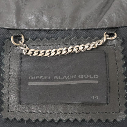 DIESEL BlackGold ディーゼルブラックゴールド ﾌﾞﾗｯｸ ﾚｻﾞｰ ｼﾝｸﾞﾙｼﾞｬｹｯﾄ ジャケット 表記なし