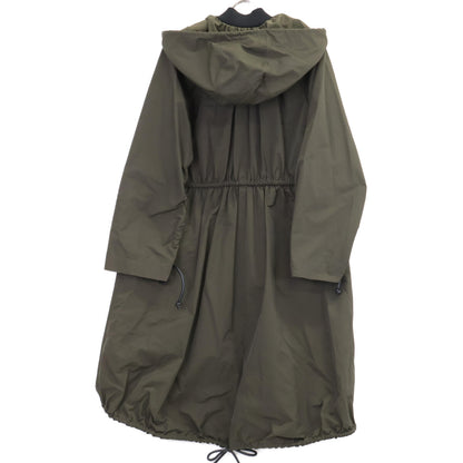 SPORTMAX スポーツマックス 201608790 ｶｰｷ ｺｯﾄﾝ混 ﾄﾞﾛｽﾄ ﾌｰﾄﾞ付き ﾓｯｽﾞｺｰﾄ コート 38