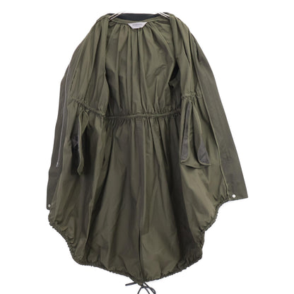 SPORTMAX スポーツマックス 201608790 ｶｰｷ ｺｯﾄﾝ混 ﾄﾞﾛｽﾄ ﾌｰﾄﾞ付き ﾓｯｽﾞｺｰﾄ コート 38