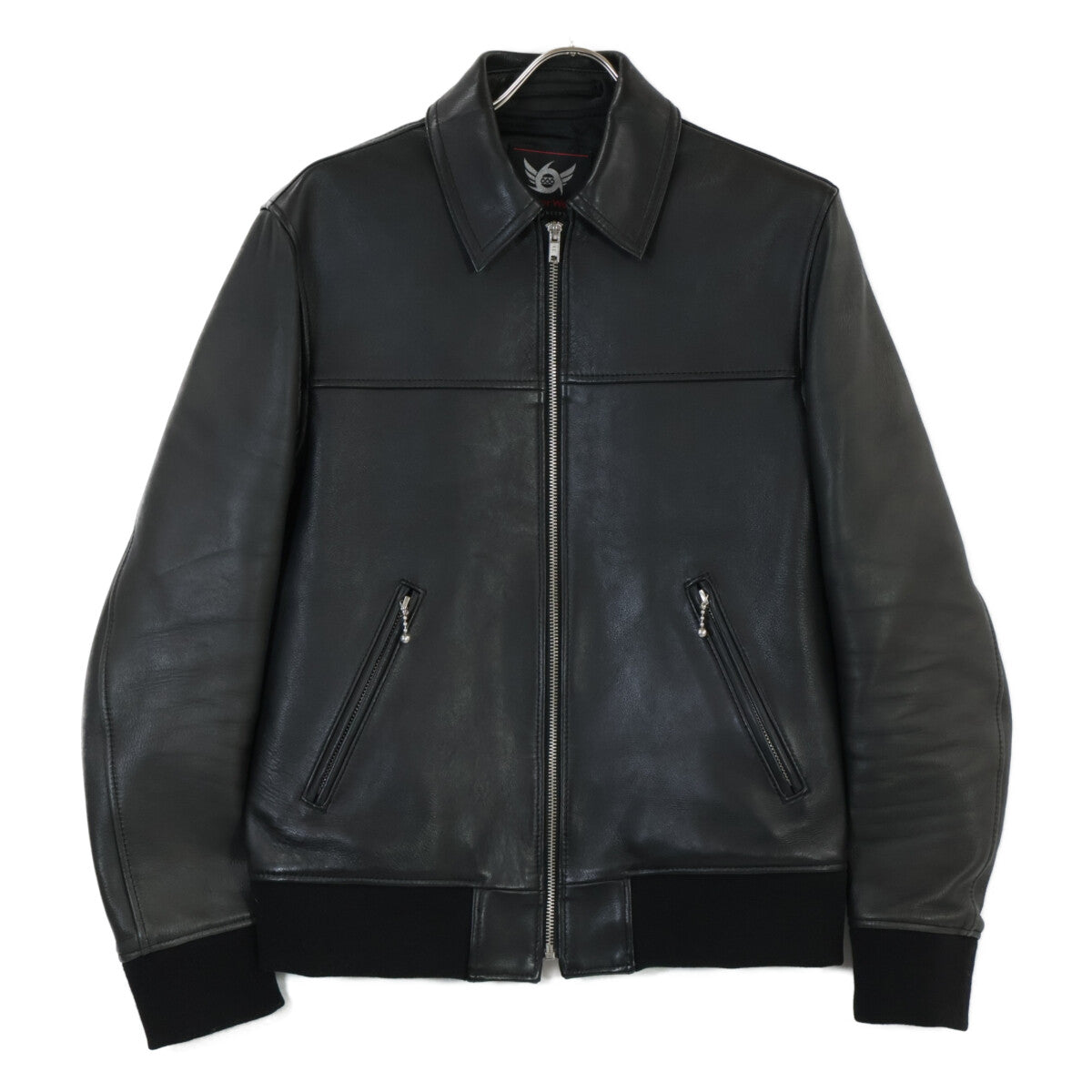 666 666トリプルシックス JLM-15TF ﾌﾞﾗｯｸ ｼｰﾌﾟｽｷﾝ ﾚｻﾞｰﾌﾞﾙｿﾞﾝ ジャケット M