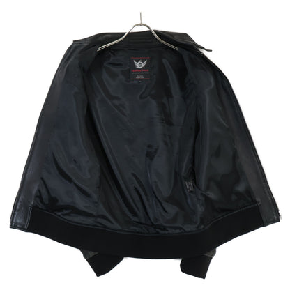 666 666トリプルシックス JLM-15TF ﾌﾞﾗｯｸ ｼｰﾌﾟｽｷﾝ ﾚｻﾞｰﾌﾞﾙｿﾞﾝ ジャケット M