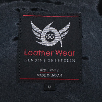 666 666トリプルシックス JLM-15TF ﾌﾞﾗｯｸ ｼｰﾌﾟｽｷﾝ ﾚｻﾞｰﾌﾞﾙｿﾞﾝ ジャケット M