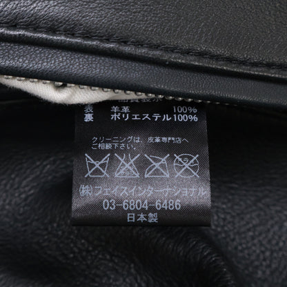 666 666トリプルシックス JLM-15TF ﾌﾞﾗｯｸ ｼｰﾌﾟｽｷﾝ ﾚｻﾞｰﾌﾞﾙｿﾞﾝ ジャケット M