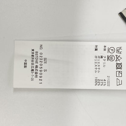 AMERI アメリ 【×MIREI KIRITANI】ﾌﾞﾗｯｸ ｽﾊﾟﾝｺｰﾙ ﾗｯﾌﾙ ﾆｯﾄﾄﾞﾚｽ ワンピース Ｓ