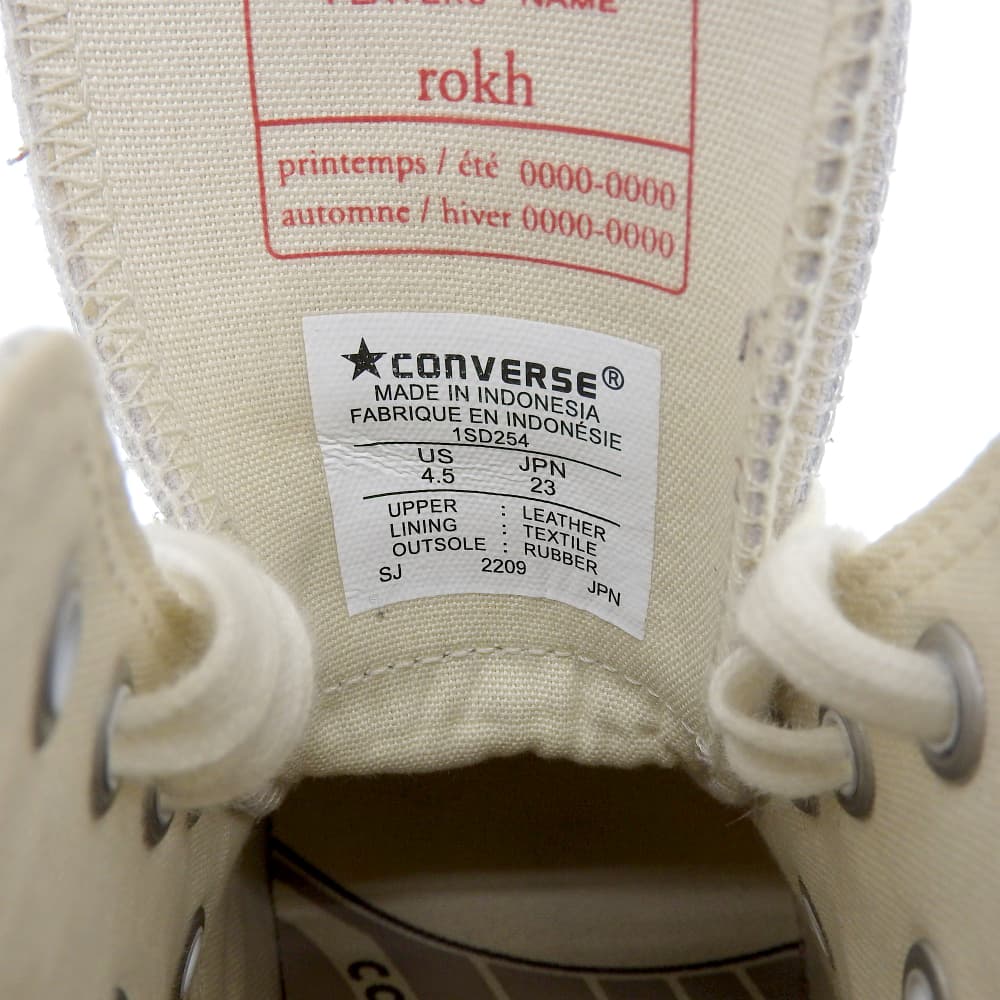 CONVERSE コンバース コンバースアディクト チャックテイラー ハイカットスニーカー シューズ レディース ホワイト 23.0cm 1SD254 シューズ 4.5(US)