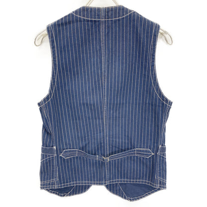 UNION SPECIAL OVERALLS ユニオンスペシャルオーバーオールズ ｽﾄﾗｲﾌﾟ ｺﾝﾀﾞｸﾀｰﾍﾞｽﾄ ベスト 34