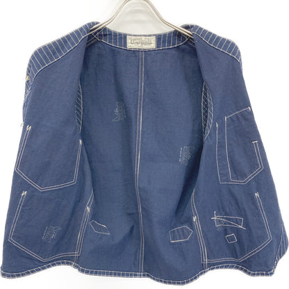 UNION SPECIAL OVERALLS ユニオンスペシャルオーバーオールズ ｽﾄﾗｲﾌﾟ ｺﾝﾀﾞｸﾀｰﾍﾞｽﾄ ベスト 34