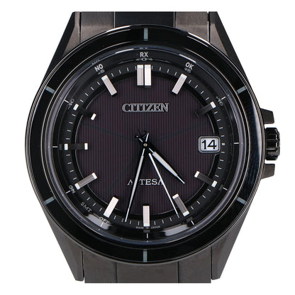 CITIZEN シチズン 【美品】CB3035-72E H128 ACT Line ブラックチタンシリーズ ATTESA アテッサ エコ・ドライブ電波 腕時計