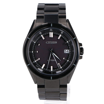 CITIZEN シチズン 【美品】CB3035-72E H128 ACT Line ブラックチタンシリーズ ATTESA アテッサ エコ・ドライブ電波 腕時計