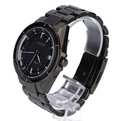 CITIZEN シチズン 【美品】CB3035-72E H128 ACT Line ブラックチタンシリーズ ATTESA アテッサ エコ・ドライブ電波 腕時計
