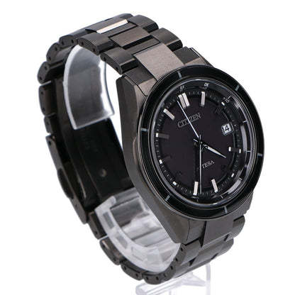 CITIZEN シチズン 【美品】CB3035-72E H128 ACT Line ブラックチタンシリーズ ATTESA アテッサ エコ・ドライブ電波 腕時計