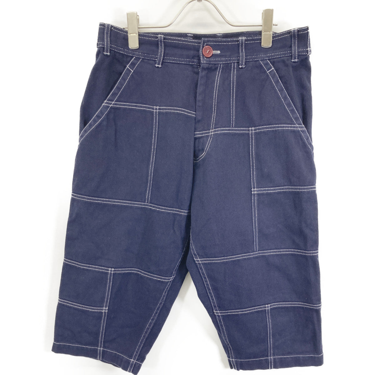 COMME des GARCONS SHIRT コムデギャルソンシャツ S21152 ﾈｲﾋﾞｰ ﾊﾟｯﾁﾜｰｸ ﾁﾉﾊﾟﾝ ボトムス ＸＳ