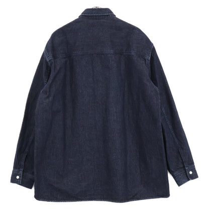 WIND AND SEA ウィンダンシー WDS-CLC-2-01 ｲﾝﾃﾞｨｺﾞ ﾃﾞﾆﾑ 刺繍 ｼｬﾂ トップス Ｌ