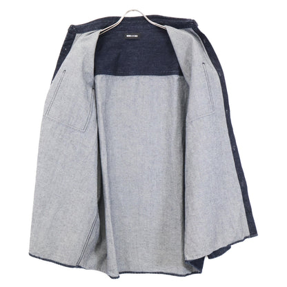 WIND AND SEA ウィンダンシー WDS-CLC-2-01 ｲﾝﾃﾞｨｺﾞ ﾃﾞﾆﾑ 刺繍 ｼｬﾂ トップス Ｌ