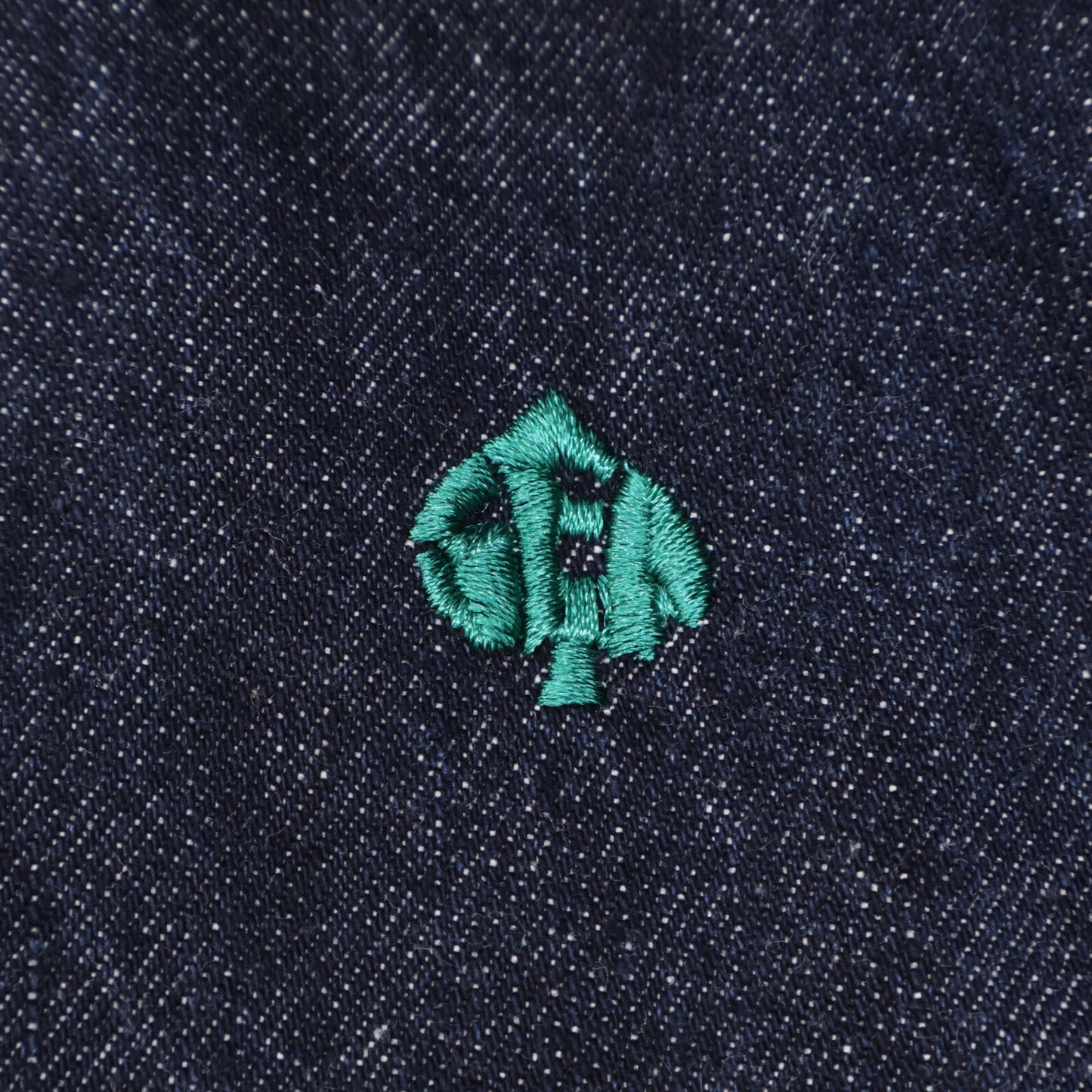 WIND AND SEA ウィンダンシー WDS-CLC-2-01 ｲﾝﾃﾞｨｺﾞ ﾃﾞﾆﾑ 刺繍 ｼｬﾂ トップス Ｌ