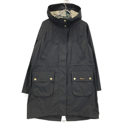 Barbour バブアー ﾌﾞﾗｯｸ Una ｼｬﾜｰﾌﾟﾙｰﾌ ﾐﾄﾞﾙﾚﾝｸﾞｽ ﾊﾟｰｶ ジャケット 8