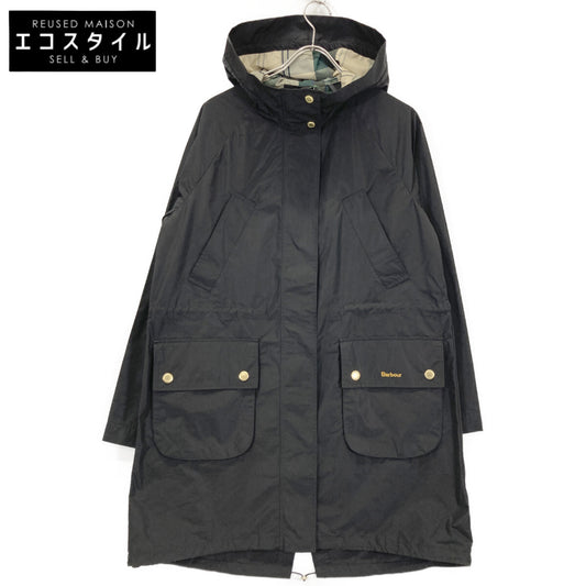 Barbour バブアー ﾌﾞﾗｯｸ Una ｼｬﾜｰﾌﾟﾙｰﾌ ﾐﾄﾞﾙﾚﾝｸﾞｽ ﾊﾟｰｶ ジャケット 8