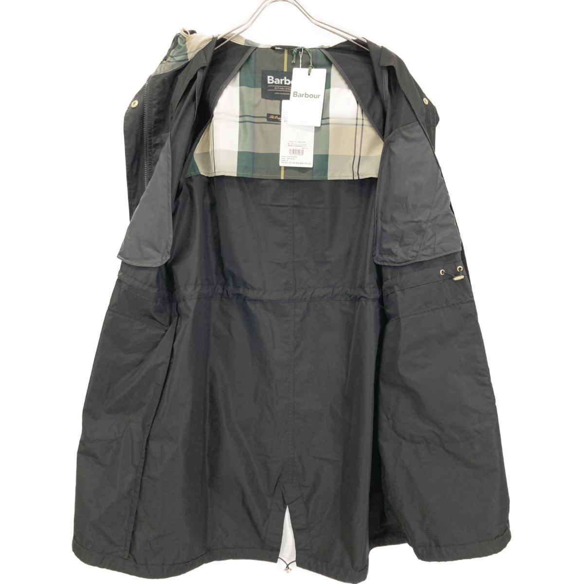 Barbour バブアー ﾌﾞﾗｯｸ Una ｼｬﾜｰﾌﾟﾙｰﾌ ﾐﾄﾞﾙﾚﾝｸﾞｽ ﾊﾟｰｶ ジャケット 8