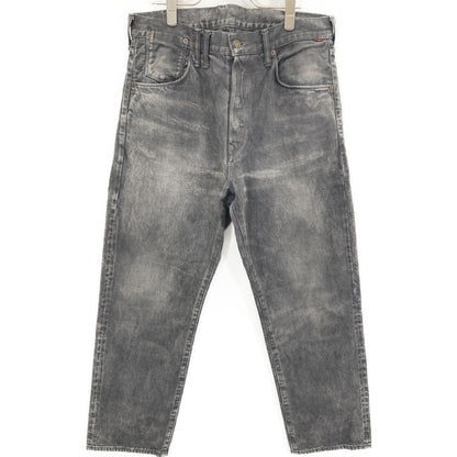 anachronorm アナクロノーム ﾌﾞﾗｯｸ STRAIGHT 5P PANTS SULFUR DYE ボトムス 34