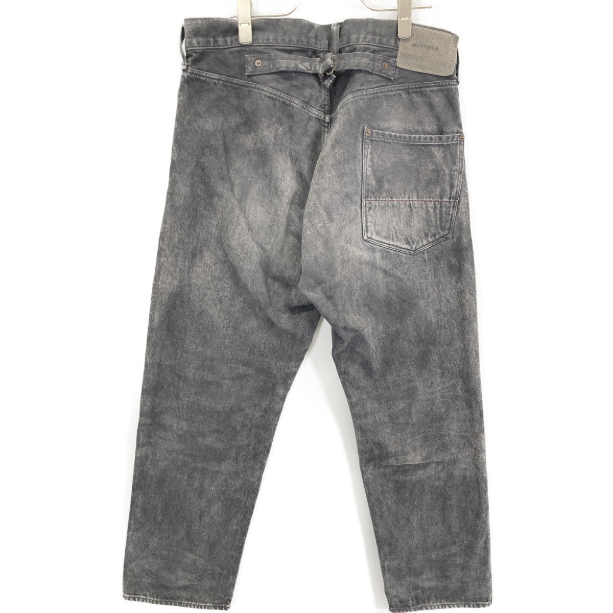 anachronorm アナクロノーム ﾌﾞﾗｯｸ STRAIGHT 5P PANTS SULFUR DYE ボトムス 34