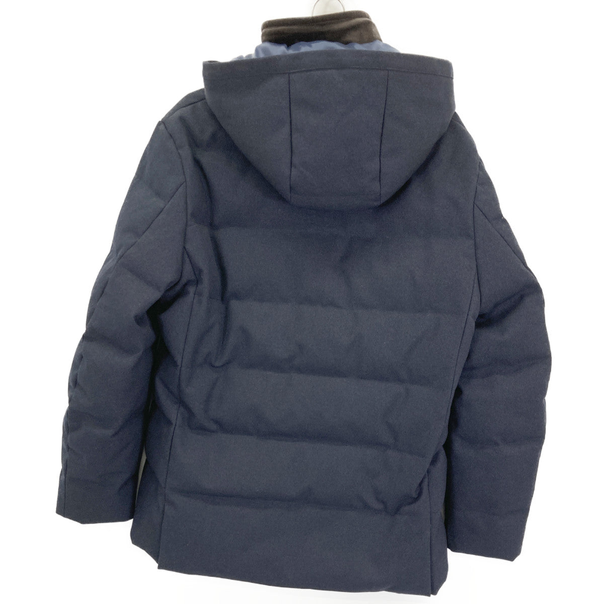 SHIPS シップス ﾈｲﾋﾞｰ ﾌｰﾄﾞ付き ﾀﾞｳﾝｼﾞｬｹｯﾄ ジャケット M