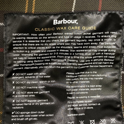 Barbour バブアー BEAUFORT ｸﾗｼｯｸ ﾜｯｸｽ ｼﾞｬｹｯﾄ ジャケット 36