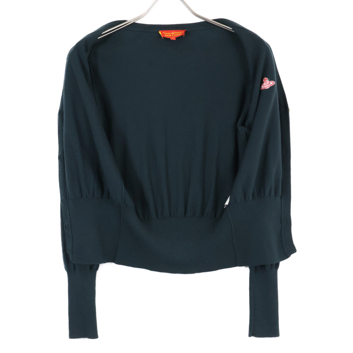 VivienneWestwoodRedLabel ヴィヴィアンウエストウッドレッドレーベル 357-03-11005 胸元オーブ刺繍 Vネック ニットカーディガン/ トップス 2