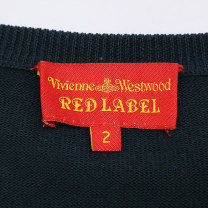VivienneWestwoodRedLabel ヴィヴィアンウエストウッドレッドレーベル 357-03-11005 胸元オーブ刺繍 Vネック ニットカーディガン/ トップス 2