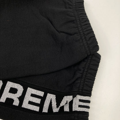 Supreme シュプリーム 20SS ﾌﾞﾗｯｸ ﾒﾀﾘｯｸﾘﾌﾞｽｳｪｯﾄﾊﾟﾝﾂ ボトムス S