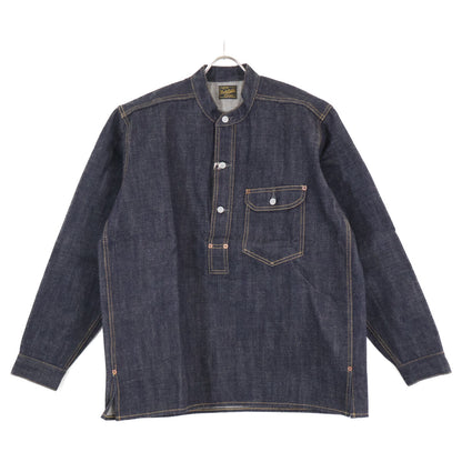 BELAFONTE ベラフォンテ 【新品】26-10 RAGTIME PULLOVER BAND COLLAR DENIM SHIRTS プルオーバー バンドカラー デニムシャツ/ トップス L