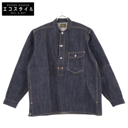 BELAFONTE ベラフォンテ 【新品】26-10 RAGTIME PULLOVER BAND COLLAR DENIM SHIRTS プルオーバー バンドカラー デニムシャツ/ トップス L