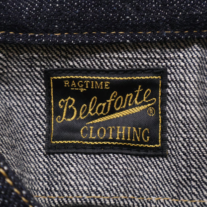 BELAFONTE ベラフォンテ 【新品】26-10 RAGTIME PULLOVER BAND COLLAR DENIM SHIRTS プルオーバー バンドカラー デニムシャツ/ トップス L