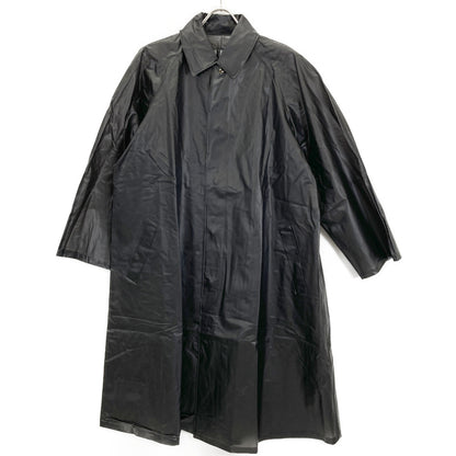 Yohji Yamamoto ヨウジヤマモト 【IMPERMEABLE】ﾌﾞﾗｯｸ 塩化ﾋﾞﾆﾙ ｽﾃﾝｶﾗｰｺｰﾄ コート 38