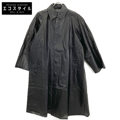 Yohji Yamamoto ヨウジヤマモト 【IMPERMEABLE】ﾌﾞﾗｯｸ 塩化ﾋﾞﾆﾙ ｽﾃﾝｶﾗｰｺｰﾄ コート 38