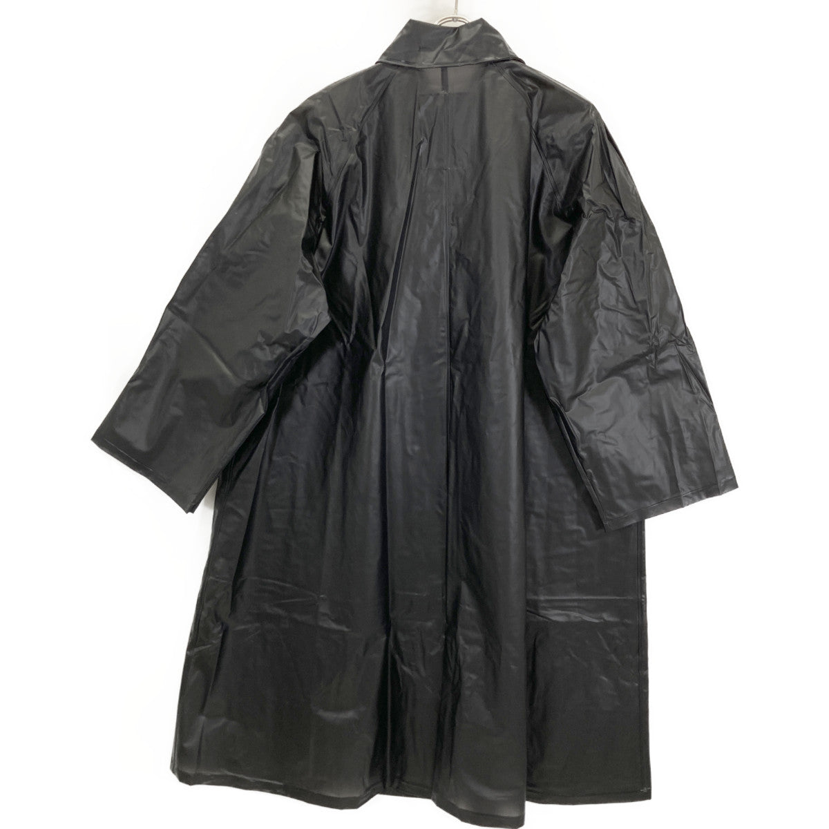 Yohji Yamamoto ヨウジヤマモト 【IMPERMEABLE】ﾌﾞﾗｯｸ 塩化ﾋﾞﾆﾙ ｽﾃﾝｶﾗｰｺｰﾄ コート 38